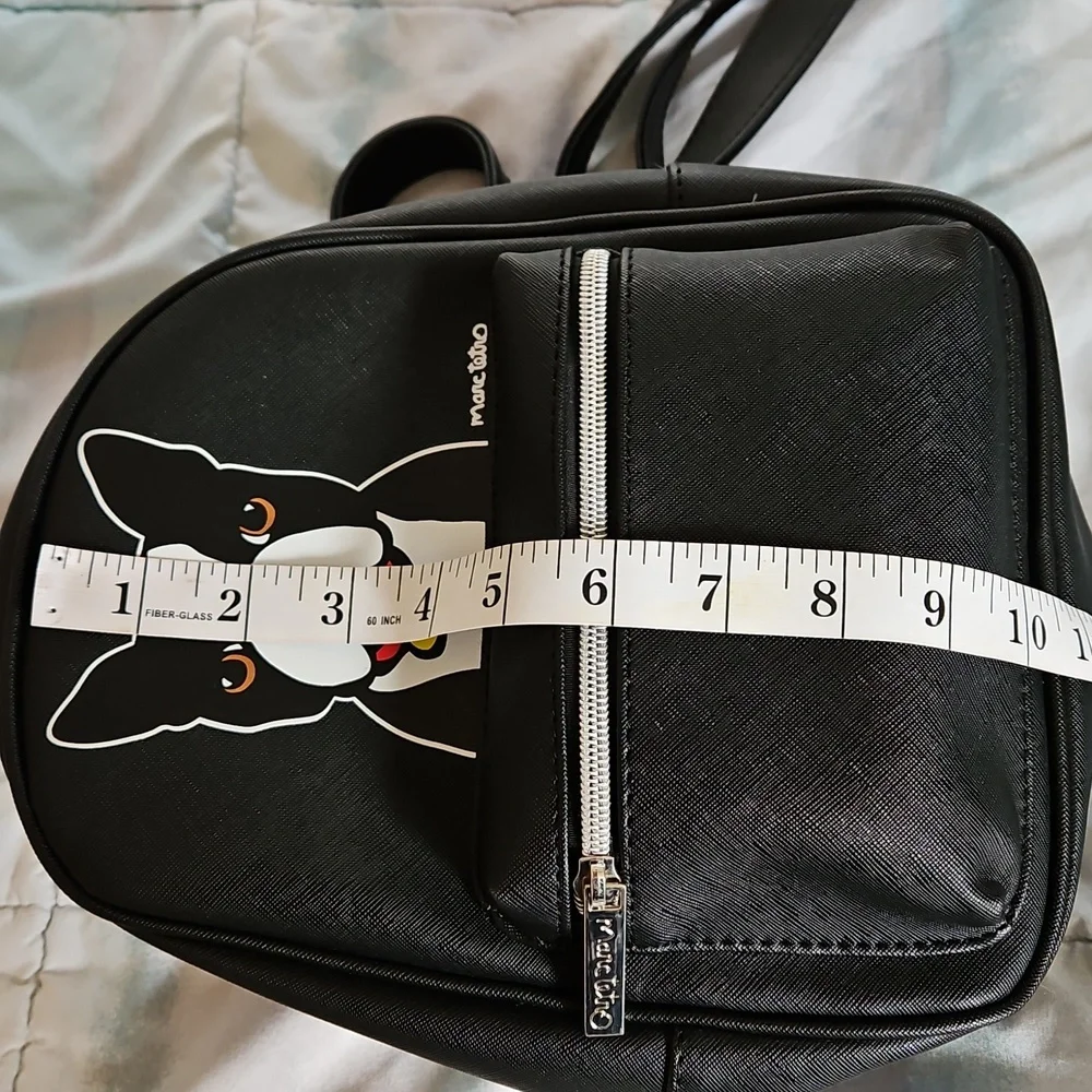 Marc Tetro Boston Terrier Mini Backpack Vegan Friendly